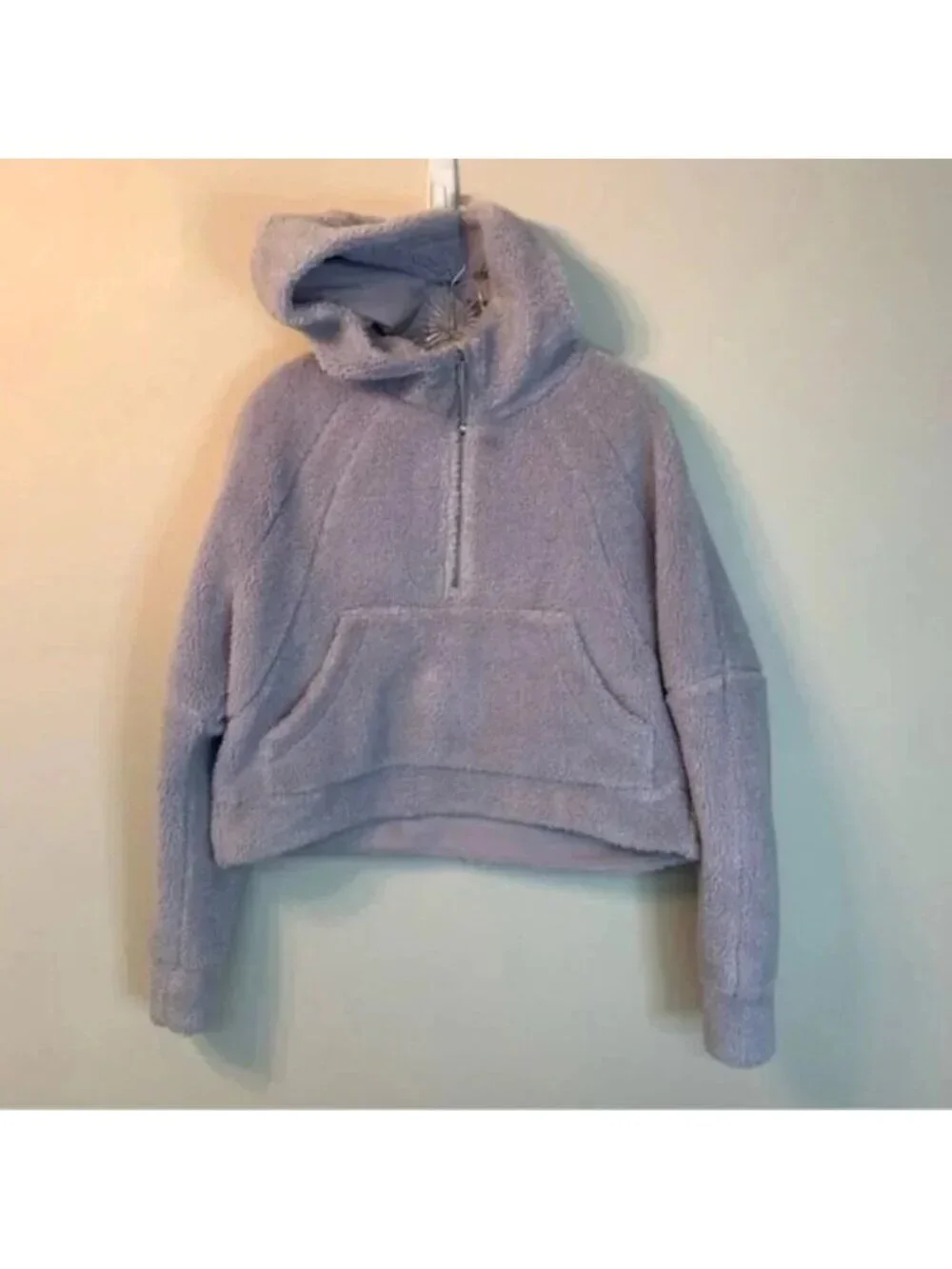 Lululemon Scuba  Oversized Half-Zip Fleece Hoodie Faint Lavender M/L